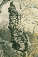 A Hinkson Creek rock formation called Balance Rock